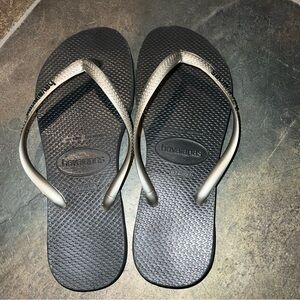 Havaianas Black Flip Flops